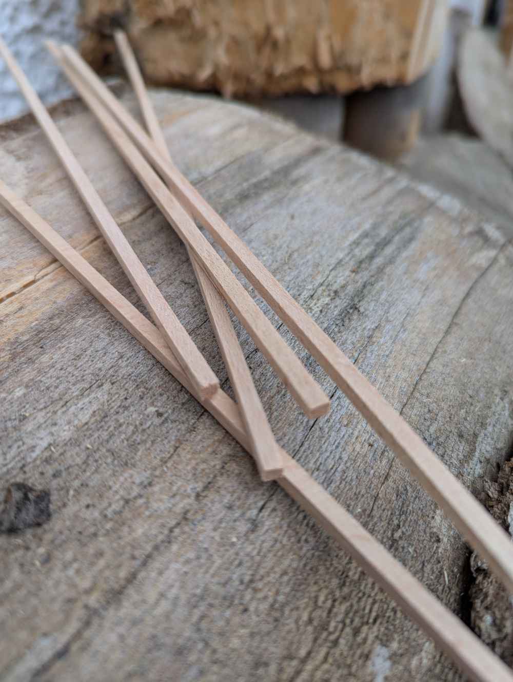 Holzstäbe vierkant